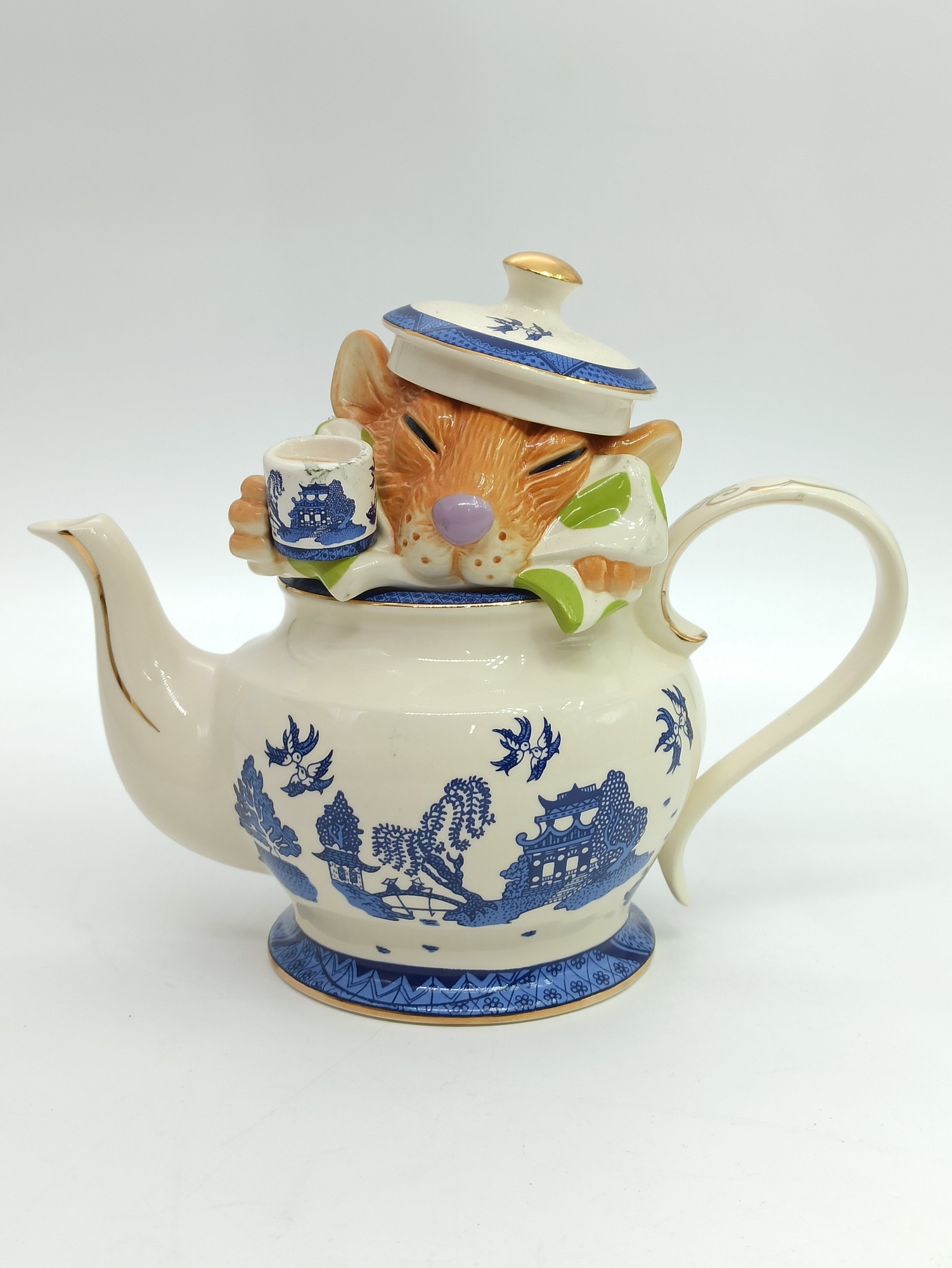 W481 Редкий коллекционный чайник Paul Cardew Collectibles - Dormouse. Винтаж. Англия