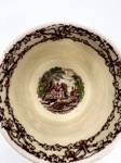 Y78 Кофейная пара Rural scenes. Винтаж. Staffordshire. Англия