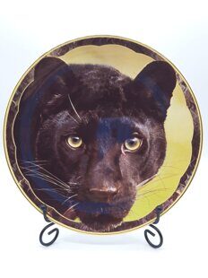 E597 Декоративная тарелка Black Panther. Royal Doulton. Винтаж. Англия