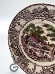Y78 Кофейная пара Rural scenes. Винтаж. Staffordshire. Англия